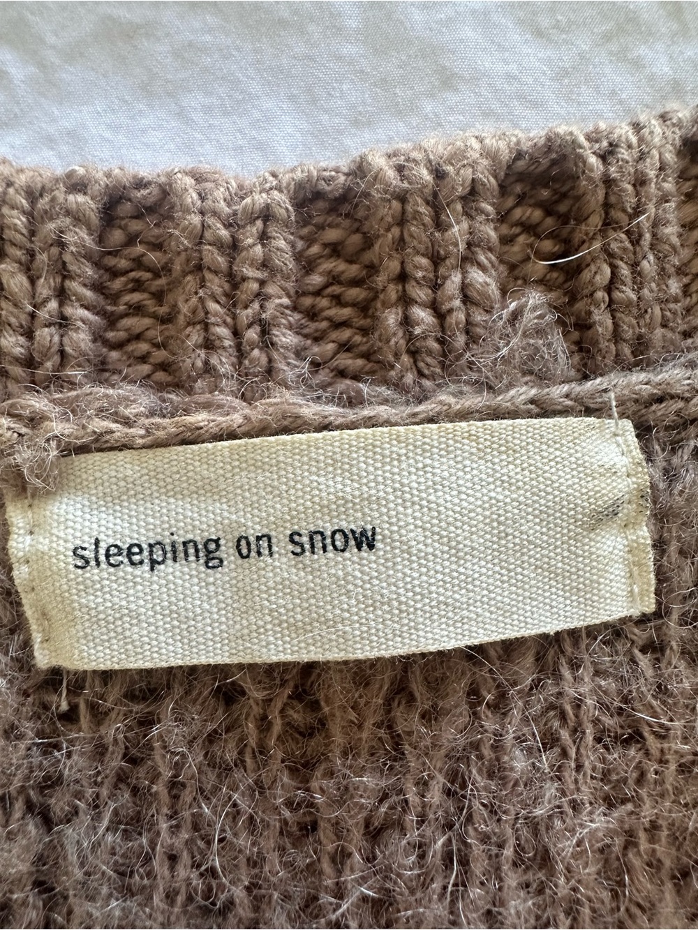 Anthropologie “Sleeping on Snow” Cozy open front cardigan, size large - Picture 2 of 14